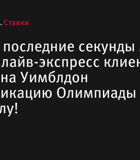 Лайв-экспресс на Уимблдон и Олимпийскую квалификацию принес клиенту BetBoom крупный выигрыш