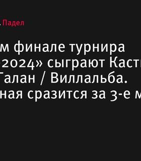 В женском финале турнира «Москва-2024» сыграют пары Кастильон / Вано и Галан / Виллальба