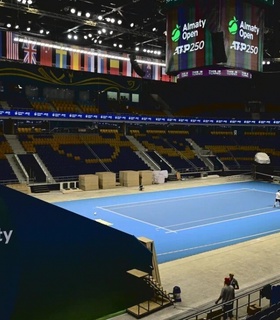 Алматы готовится к турниру ATP 250 Almaty Open. Фоторепортаж