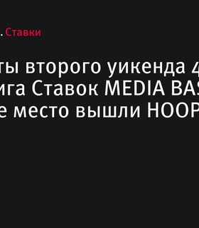 HOOPS и AUF возглавили турнирную таблицу после второго уикенда 4 сезона Лига Ставок MEDIA BASKET