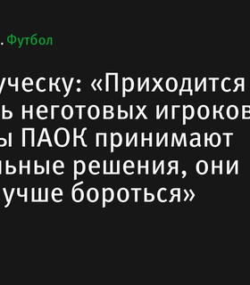 Главный тренер ПАОК Рэзван Луческу выражает обеспокоенность неготовностью игроков