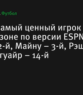 Бруну Фернандеш признан самым ценным игроком «Манчестер Юнайтед» этого сезона по версии ESPN