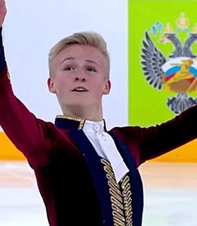 Хореограф Сергей Комолов представил произвольную программу Матвея Ветлугина, посвященную образу Александра II