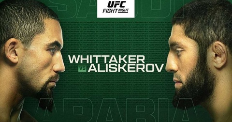 UFC Saudi Arabia: Уиттакер нокаутировал Алискерова, Волков одолел Павловича, Шара Буллет нокаутировал Троколи