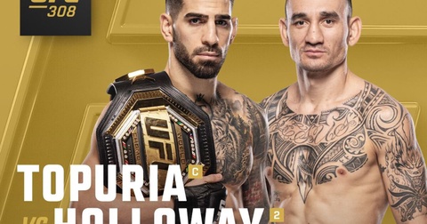 Топурия и Холлоуэй возглавят турнир UFC 308 в Абу-Даби Топурия и Холлоуэй возглавят турнир UFC 308 в Абу-Даби