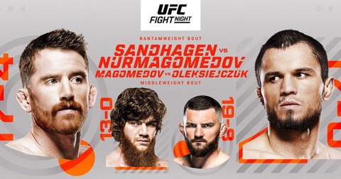 UFC on ABC 7: Нурмагомедов против Сэндхагена, Шара Буллет против Олексейчука и другие бои
