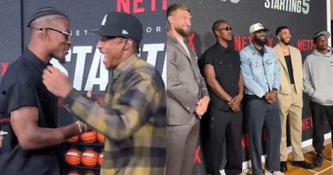 Звезды НБА на премьере документального сериала Netflix «Стартовая пятерка» Звезды НБА на премьере документального сериала Netflix «Стартовая пятерка»