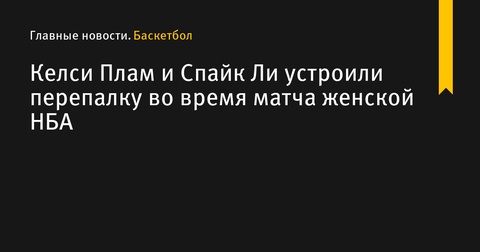 Келси Плам и Спайк Ли устроили перепалку во время матча женской НБА