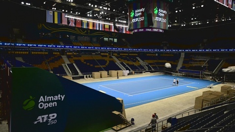 Алматы готовится к турниру ATP 250 Almaty Open. Фоторепортаж Алматы готовится к турниру ATP 250 Almaty Open. Фоторепортаж