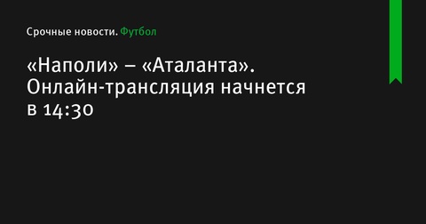 «Наполи» примет «Аталанту» в 11-м туре Серии А