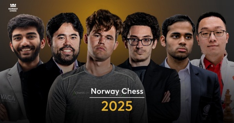 6-й тур Norway Chess: Карлсен сразится с Гукешем, а Накамура встретится с Каруаной 6-й тур Norway Chess: Карлсен сразится с Гукешем, а Накамура встретится с Каруаной