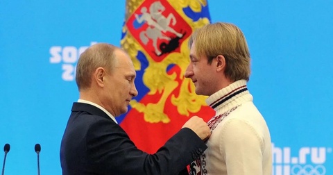Владимир Путин поблагодарил Евгения Плющенко за вклад в общественные мероприятия Владимир Путин поблагодарил Евгения Плющенко за вклад в общественные мероприятия