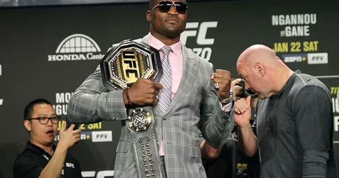 Дана Уайт скептически относится к возвращению Фрэнсиса Нганну в UFC Дана Уайт скептически относится к возвращению Фрэнсиса Нганну в UFC
