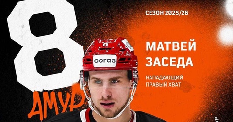 «Амур» подписал двухлетний контракт с Матвеем Заседой после обмена из «Витязя» «Амур» подписал двухлетний контракт с Матвеем Заседой после обмена из «Витязя»